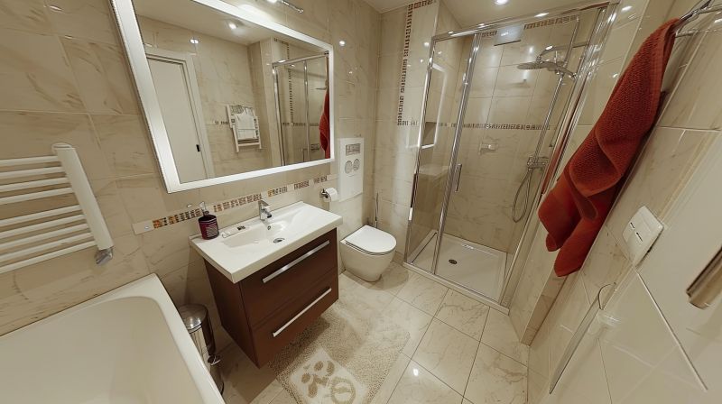 Bathroom with Recessed Storage